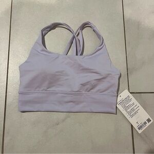 NWT Lululemon Energy Bra Longline Lavender Sports Bra size 6